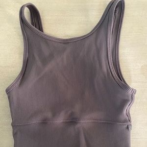Lululemon Power Pivot Rib Tank, Dusky Lavender, Size 0
